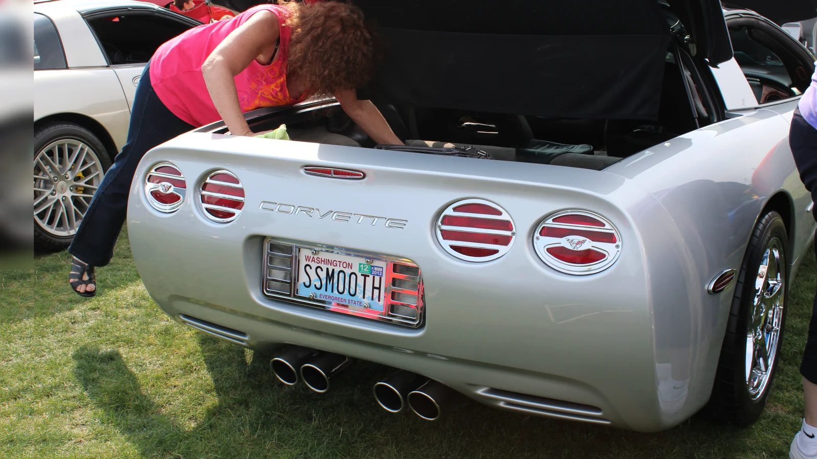 Click to Enlarge-Esc to Close Corvette Generations/C5/C5 Silver rear.webp